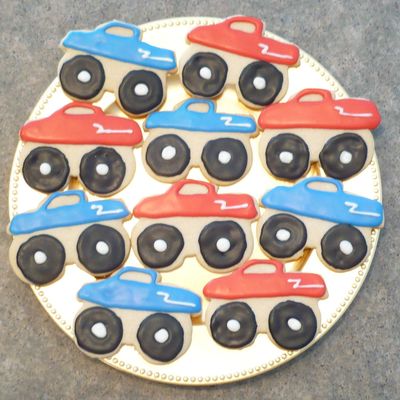 Monster Truck Cookies