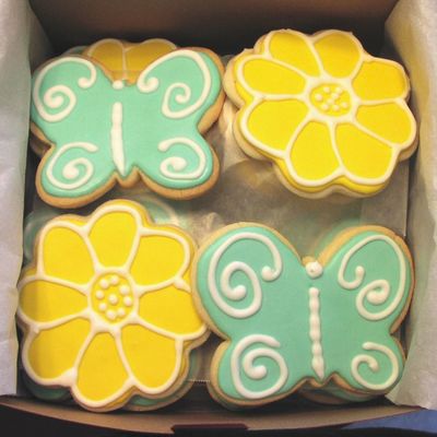Butterfly And Flower Cookies