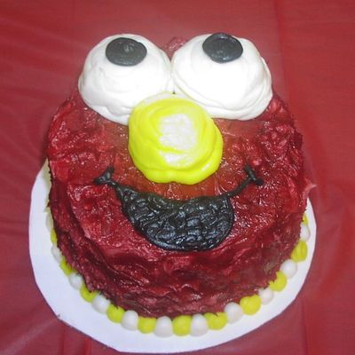 Elmo Smash Cake