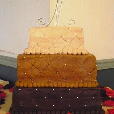 Square Wedding Cake