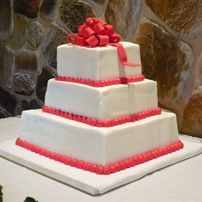 Square Wedding Cake