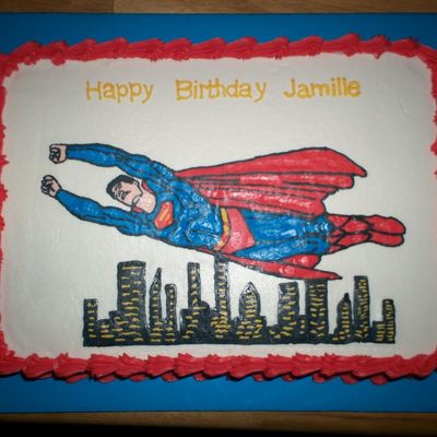 Superman Birthday Cake