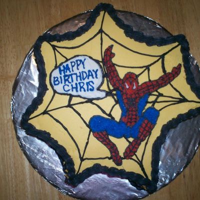 Spiderman Birthday Cake