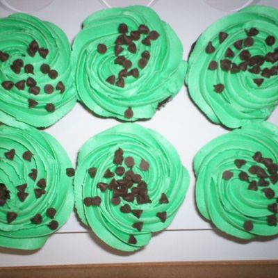 Chocolate Chip Mint Cupcakes