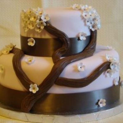 Apple Blossom Wedding Cake