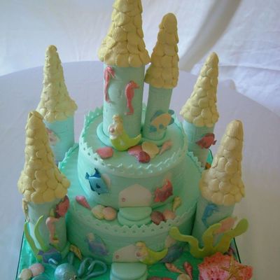 Mermaid Castle Cake