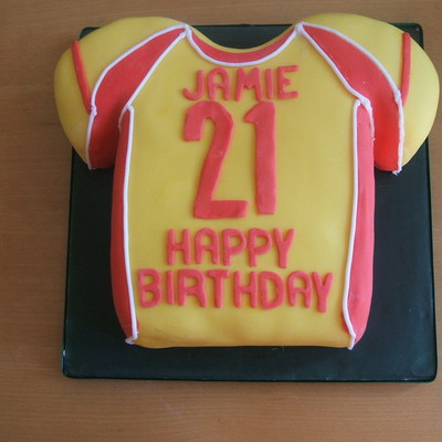 Football Back Shirt Cake