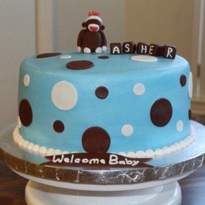 Sock Monkey Baby Shower