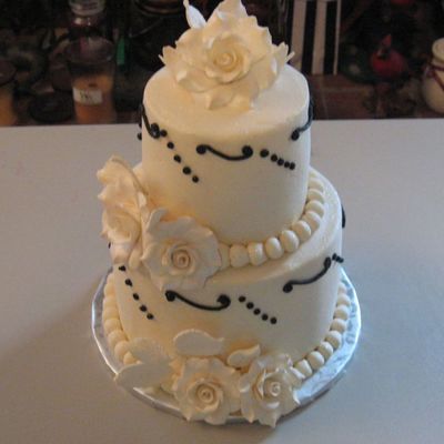 Ivory Wedding Cake