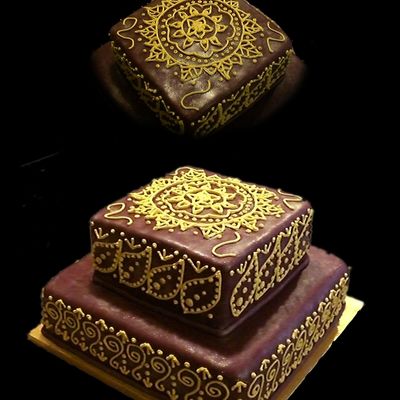 Mehndi Anniversary Cake
