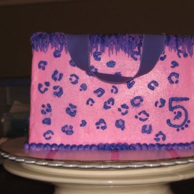 Pink Leopard Print Purse