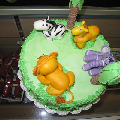 Jungle Animals Cake