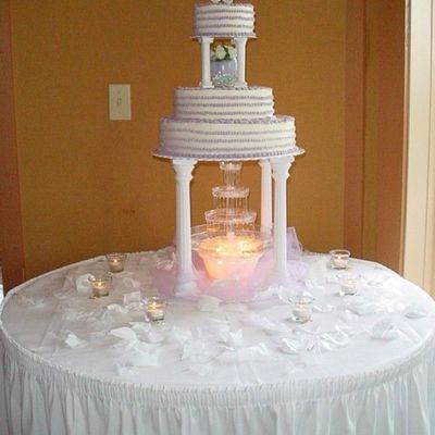 Rob & Shirley's Cake- With Candles Lit