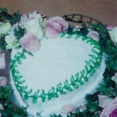 My Wedding Cake (And Also One Of My First Cakes)