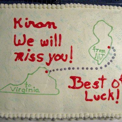 Good-Bye Cake For Co-Worker