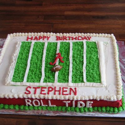 University Of Alabama Football Birthday Cake