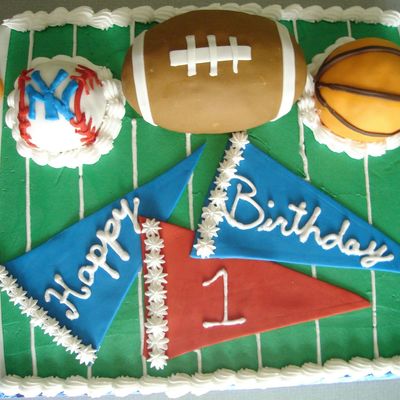 Sports Birthday Cake