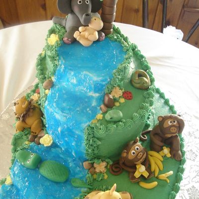 Gumpaste Jungle, Baby Shower Cake