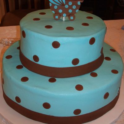 Brown And Blue Baby Shower