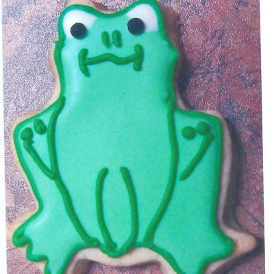 Frog Cookie For Baby Shower Thank You Package