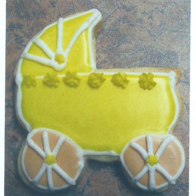 Baby Buggy For Baby Shower Thank You's