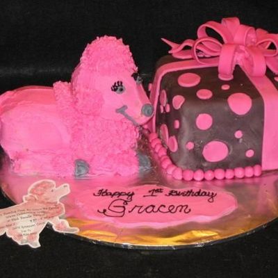 Pink Poodle Cake