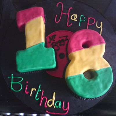 Record 18Th Bday Cake
