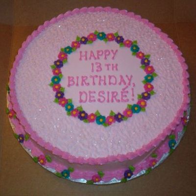 Pink Birthday Cake