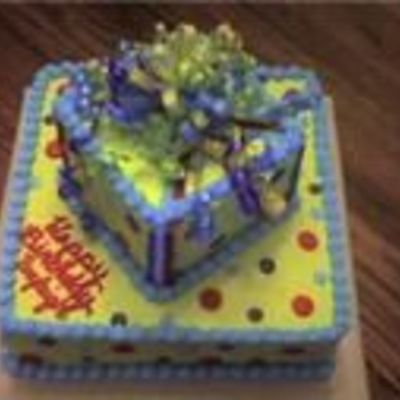 Square Stacked Birthday Cake
