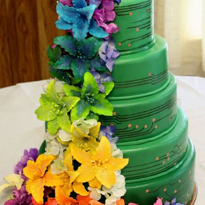 Circuit Board Wedding Cake And So Much More