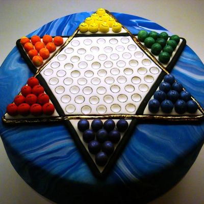 Chinese Checkers Cake