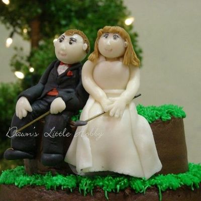 Golfing Bride And Groom
