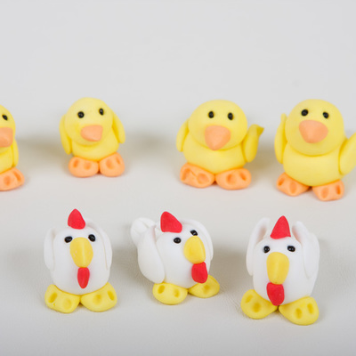 Fondant Ducks And Chickens