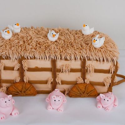 Wagon With Chicken And Pigs