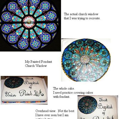 Stained Glass Window Cake