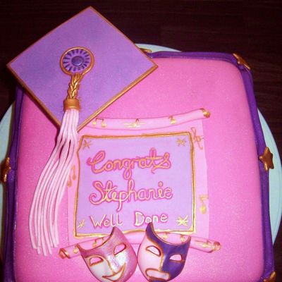 Drama Graduation Cake
