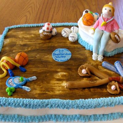 Gym Teacher Graduation Cake