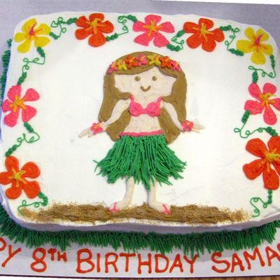 Hula Girl With Flowers