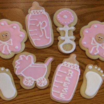 Baby Shower Girl Cookies