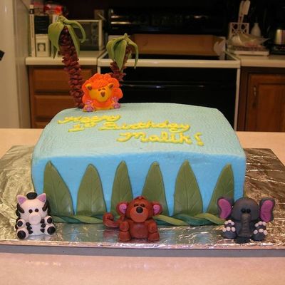 Jungle Birthday Cake