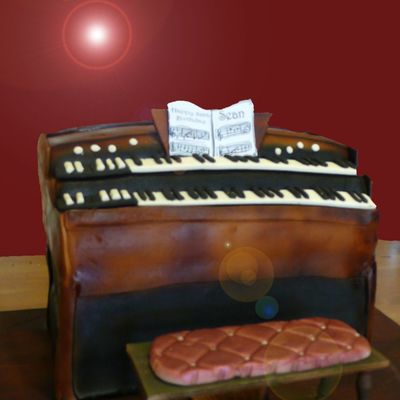 Hammond Organ Birthday Cake
