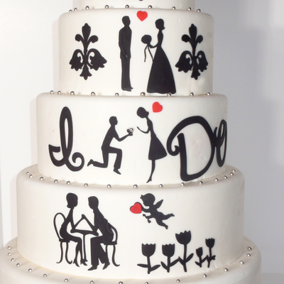 The Love Story Wedding Cake