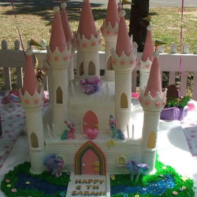 My Little Pony Castle Cake