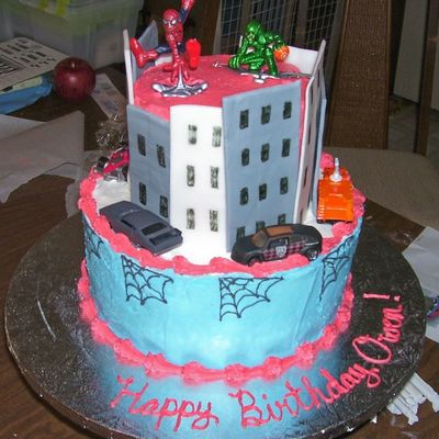 Spiderman Birthday Cake