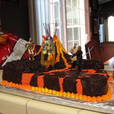 Exploding Volcano Cake