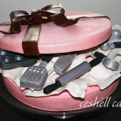 Open Gift Shower Cake
