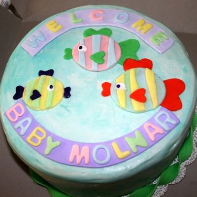 Baby Shower Fish Cake