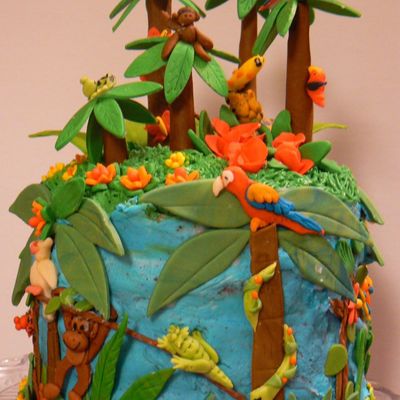 Rainforest Birthday Cake