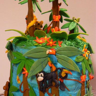 Rainforest Birthday Cake