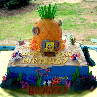 Spongebob 2Nd Birthday Cake